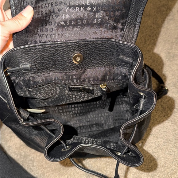 Kate Spade Black Drawstring Backpack - Picture 5 of 6